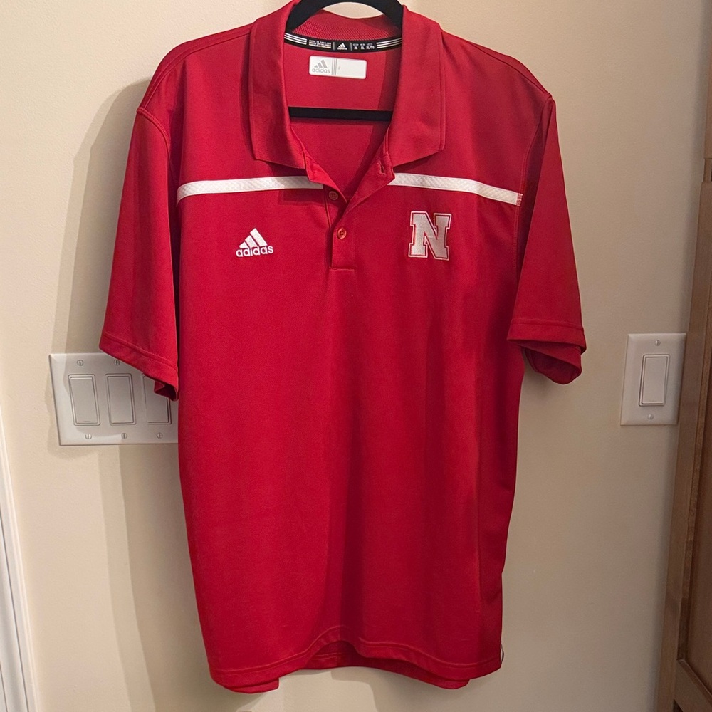 Adidas Nebraska Men's Polo
